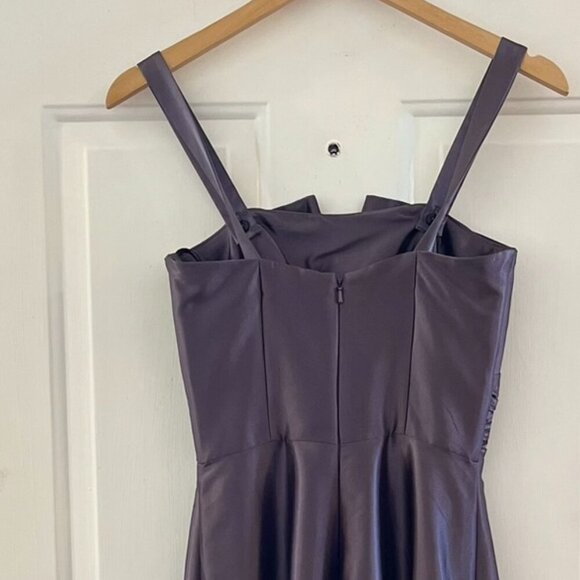 Jessica McClintock Woman's Grey Lined Prom, Event , Party Maxi Dress Sz 4 - Picture 6 of 10